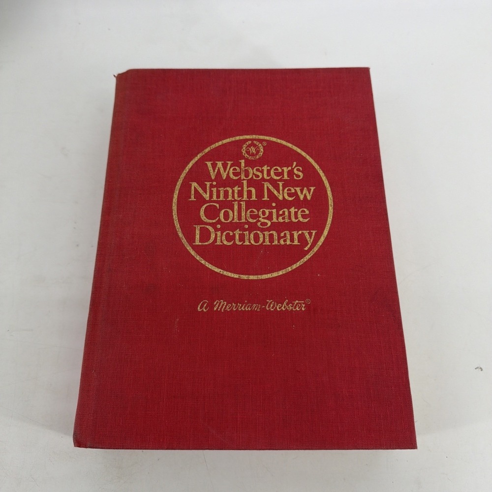 Webster's Ninth New Collegiate Dictionary, Hardcover, 1986 Indexed, Vintage